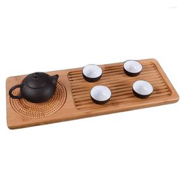 Table Mats Tea Tray Small Bamboo Of Pure Wood Saucer Traditional For Teapot Storage Displaying And Serveing