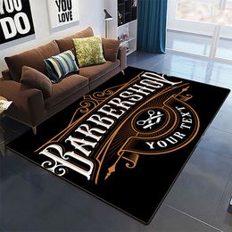 Carpets Barber Shop Vintage Sign Expert Barber Shop Rug Carpet Sofa Floor Carpets Home Decoration Modern Rugs Living Room Kitchen Carpet 230823