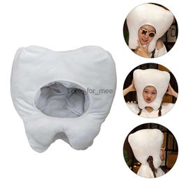 Headgear Party Headdress Hat Halloween Tooth Funny Props Beautiful Lovely Novelty White Cloth Child HKD230823