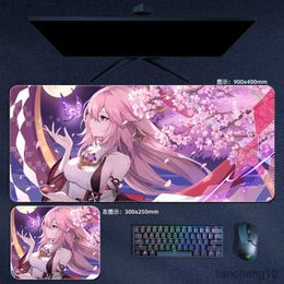 Mouse Pads Wrist Impact Mouse Pads Raiden Nilou Mousepad Computer Pad Anime PC Gaming Accessories Desk Mat R230823