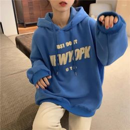 Women's Hoodies Casual Letters Print Vintage Classic Hoodie For Female Autumn Thin Long Sleeve Pullover Tops Women Korean Fashion Sweatshirt