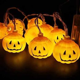 Other Festive Party Supplies LED Halloween Decoration Light String Battery Light Pumpkin Skull Light Waterproof Remote Control Light L0823