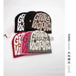 Beanie/Skull Caps YUNXU Yunxu Super Cool Street Hip Hop Rap Skateboard Letter Printing Fashion Versatile Knitted Hat Gua Skin Hat J230823