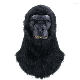 Party Supplies Chimpanzee Head Mask Mouth Movable Fancy Masquerade Cosplay Costume Theatre Prop Halloween Gift High Quality