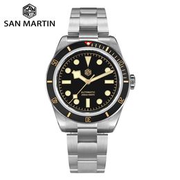 Wristwatches San Martin Upgraded V2 BB58 6200 Limited Edition Watch 120 Clicks Matte Bezel NH35 Automatic Mechanical Wristwatches Sapphire 230822