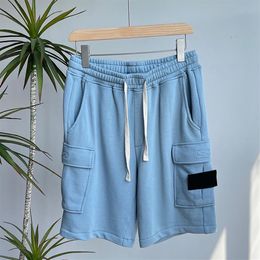 designer Mens embroidery stone shorts Pockets Work pants Women summer Sweatpants Multi-function thigh topstoney Island pants islan302G