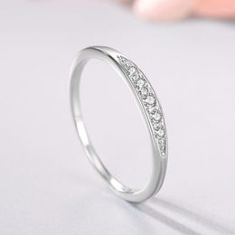 Cluster Rings CYJ Fine European CZ S925 Sterling Silver Wedding Ring Korean Simple For Women Birthday Party Girl Jewellery