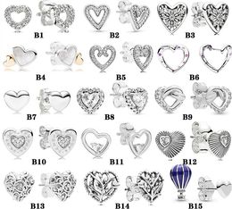 925 Silver Earrings Love Series Earrings Are Suitable for Fashion Classic DIY Pandora Women's Jewelry Accessories Free Delivery