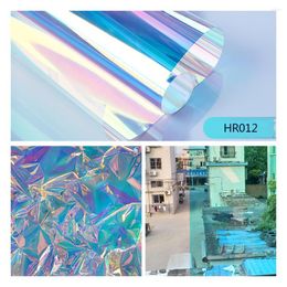 Window Stickers Dichroic Film For Laminated Glass Xmas Holiday Decals - Removable Ornaments Christmas Party Decor