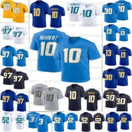 Justin Herbert Football Jersey Joey Bosa Khalil Mack Derwin James Jr Austin Ekeler Keenan Allen mens women youth