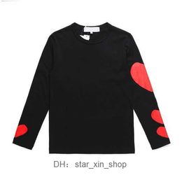 Women's Sweaters Mens Play Womens Sweatshirts Cdg Hoodies Quality Sweater Women Commes Des Hoodie with Label Fashion Hip Hop Letters Long Sleeve Top Jacket Red 5 RCG9