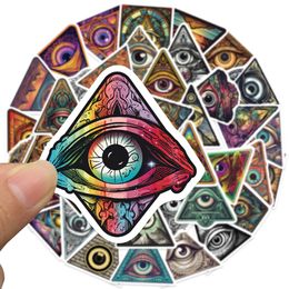 50 PCS All Seeing Eye Stickers For Car Laptop Fridge Helmet Ipad Bicycle Phone Motorcycle PS4 Book Pvc DIY Toys Kids Decals