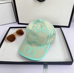 Luxurys Desingers Baseball Cap Casquette Jumbo G Hats and for Mens Women Manempty Embroidery SunHats Fashion Leisure Design Fitted Green Pink