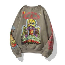 Sweatshirts Mens Designer Hoodies Fashion Streetwear Kanyes Season6 a Joint Name of Rapper Old School Graffiti Funny and Versatile Fashion Sweater
