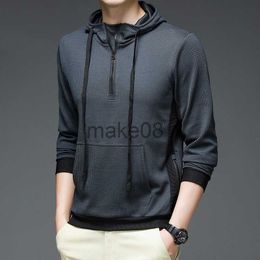 Men's Hoodies Sweatshirts ICE Silk Casual For 2023 Spring Autumn Outdoor Running Black Hoodies Sweatshirt Men'S Sport Stretch Hip Hop Streetwear Clothes J230823