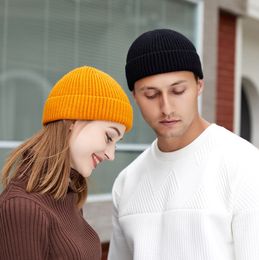 Beanie/Skl Caps 54-58Cm Men Women Girls Dome Beanie Cap Knit Hat Hats Fashion And Warmth Winter Unisex Various Colours Knitted For Gift Otg0B