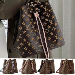 10A Designer-Tasche Damen NEONOE Eimertaschen Luxus Umhängetaschen Prägung Handtasche Geldbörse Umhängetasche Handtaschen Einkaufstasche M45497 Hochwertige, heiße Kordelzug-Dhgate-Tasche