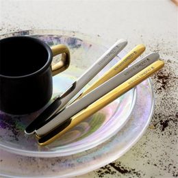 Spoons 10pcs 304 Stainless Steel Stirring Spoon Cocktail Stirrer Coffee Milk Tea Cold Drink Bar Dinning Room Home