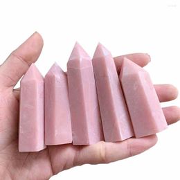 Decorative Figurines 1kg Natural Pink Opal Point Wand Crystal Tower Obelisk Healing Crystals Energy Stone For Fengshui Meditation Decoration