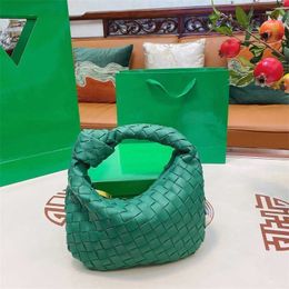 Italy Jodie Handbag Top Bag Fashion Women Woven Clutch Handbags Small b Totes Womens Knotted Handle Hobo Luxury Purses Hobos Shoulder Bags Leather