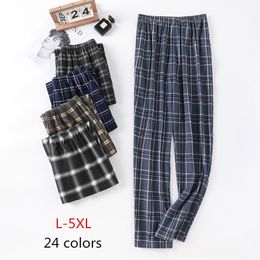 Men's Pants Style Cotton Plaid Pajama Pants For Adluts Home Furnishing Cotton Trousers Cotton Pajama Men Sleep Bottom Home Wear 230822