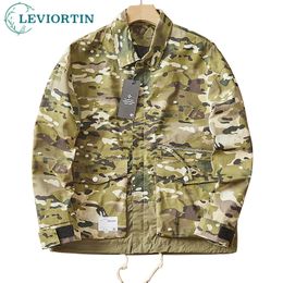 Men's Jackets Men's Camouflage Jackets Military Tactical Camo Hunting Clothes Working Safari Outdoor Male Outwear In Coats Jackets 230822