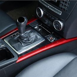 Car Styling Centre Console Gear Shift Both Side Trim Strips For Mercedes Benz C Class W204 2008-13 Interior Accessories1971