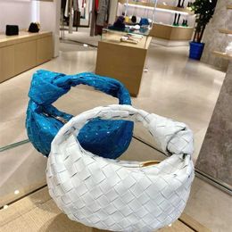 Top Italy Jodie Handbag Bag Mini Underarm Mini Knitted Knot Handheld Handheld Women's Leather