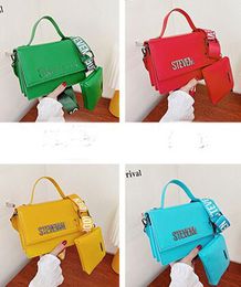 Summer Bag Handbag Messenger Bag Large Capacity Two-piece Candy Color Women's Wallets Bags R0823