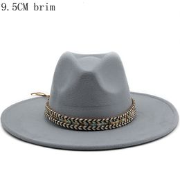 Wide Brim Hats Bucket Autumn Winter Mens Fedoras Womens Felt Hat Ladies Sombrero Jazz Male Bowler Outdoor Vintage Top Large 95cm 230822