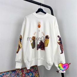 Men's Hoodies Sweatshirts Crewneck Jesus Is King Sweatshirts Men Women Painting Graphic Hoodie Hip Hop Oversize White Ye Sweatshirts J230823