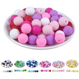 Teethers Toys BOBOBOX 12mm 20pcs Silicone Beads Round Ball Pearl Food Grade DIY Pacifier Clip Chain Jewellery Baby Teething Rodent Product Bead 230822