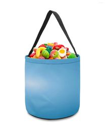 Storage Bags Cartoon Football Goal Net Blue Gradient Home Decor Toys Basket Candy Bag Gifts For Kids Tote Cloth Party Favor