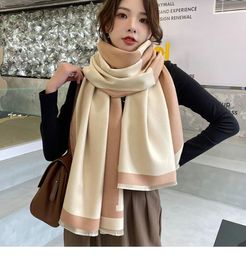 Echarpe Silk 2023 Designer Scarf Winter Pashmina for Scarf Designers Warm Scarves Fashion Classic Women Imitate 100%