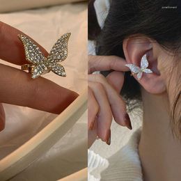 Backs Earrings 2023 Fahion Women's Ear Cuff Fine Sweet Butterfly Snowflake Bones Clip For Women Bijoux Jewellery