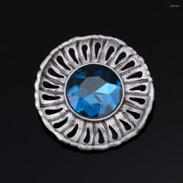 Brooches Big Vintage Colour Hollow Round For Women Alloy Crystal Weddings Banquet Party Brooch Pins Gifts