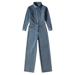 Men s Jeans Firmranch Spring Autumn Baggy Cargo Denim Coveralls For Men Women Classic Jumpsuit Jacket With Pants Catsuits 230823