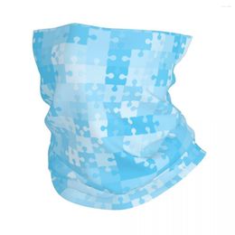 Scarves Blue Puzzle Bandana Neck Cover Printed Sky Balaclavas Mask Scarf Multifunctional Headwear Running For Men Women Adult Winter