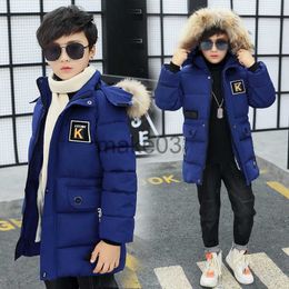 Down Coat New 2023 Kid Winter Jacket A Boy Park 12 Children's Clothing 13 Baby 14 Outerwear 15 Coats 9 Thick Cotton Thickening 30 Degrees J230823