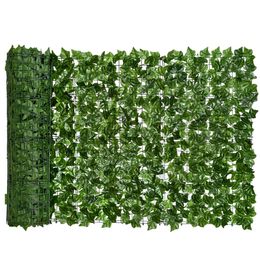 Faux Floral Greenery Artificial Privacy Fence Screen Ivy Leaf Hedges 21meter Long Panels Indoor Outdoor Garden Deck Balcony 230822