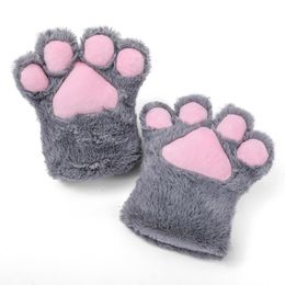 Children s Mittens Japanese Cute Plush Cat Feet Cosplay Party Annual Meeting Performance Props Anime Paws Kawaii Soft Toy Gloves 230823