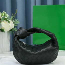 Handbag Italy Knitting Jodie Women's Bag Knot Round Hobo Bag under the Armpit Arc Dumplings Bag Small Soft Bag
