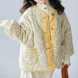 Jackets Girls' Printed Short Wool Jacket 2023 Fashion Single Breasted