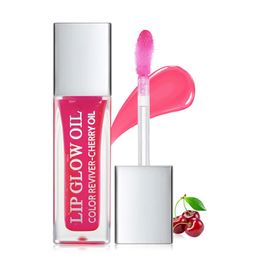 Pudaier Crystal Jelly Moisturizing Lip Oil Plumping Lip Gloss Makeup Sexy Plump Lip Glow Oil Tinted Lip Plumper