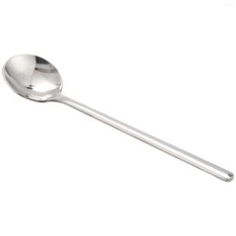 Coffee Scoops 1 Pcs/Set Scoop 304 Stainless Steel Spoon With Long Handle Dessert Tea Set Kitchen Accessories Silver S