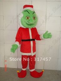 Green face santa claus adult size mascot costume Halloween Costume Fancy Party Animal carnival