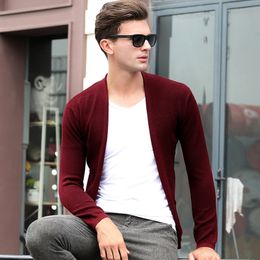 Men's Sweaters Latest Design Autumn Mens Causal Knit Outwear Fashion Plain Knitwear Cardigan 230822