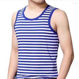 Men's Tank Tops 3D Striped Print Bodybuilding Gym Vest Mens Sleeveless Fitness Running Yoga Sportwear Workout Muscle Clothing