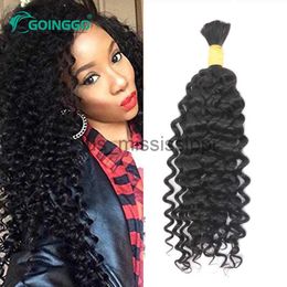 Synthetic Wigs Water Wave 100 Human Hair Natural Wave Bulk Human Hair For Braiding Wet And Wavy Natural Black Bug Colour 100g 28inch x0823