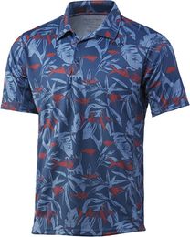 Mens Polos Huk polo shirt racing suit golf shirt mens summer short-sleeved top quick-drying breathable T-shirt Mtb jersey 230823